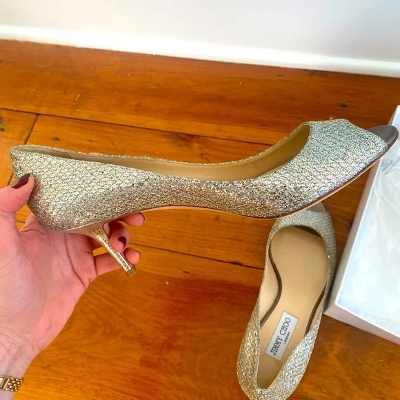 SILVER Jimmy Choo heels never worn - Picture 4 of 8